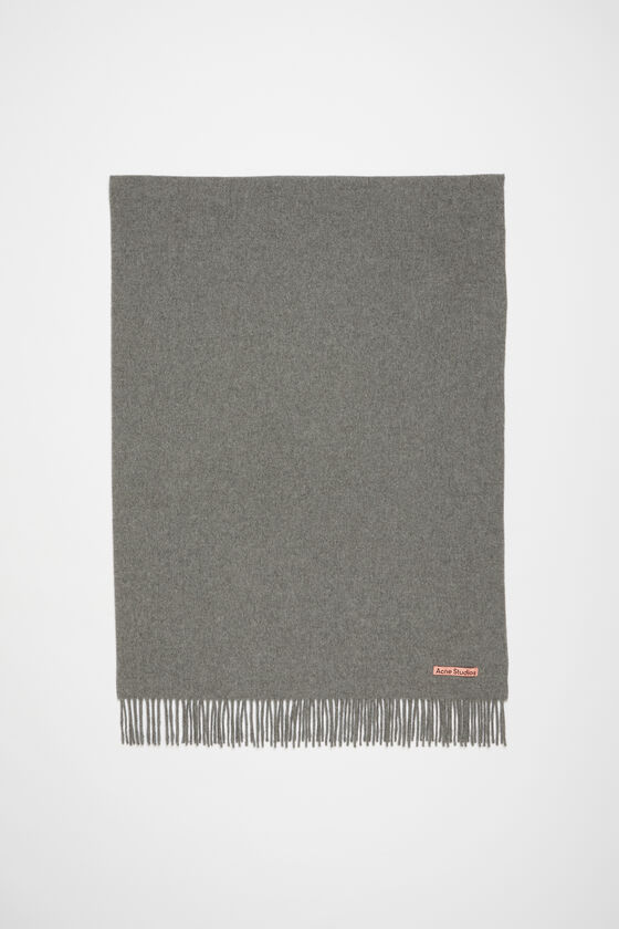 (image for) Exquisite Workmanship Fringe wool scarf - oversized